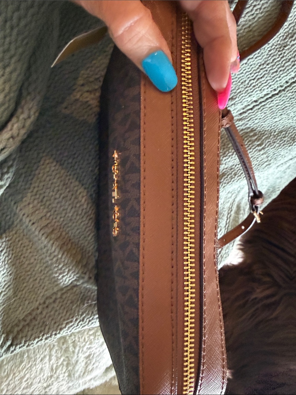Michael Kors Brown and Tan Crossbody Camera Bag - Picture 4 of 7